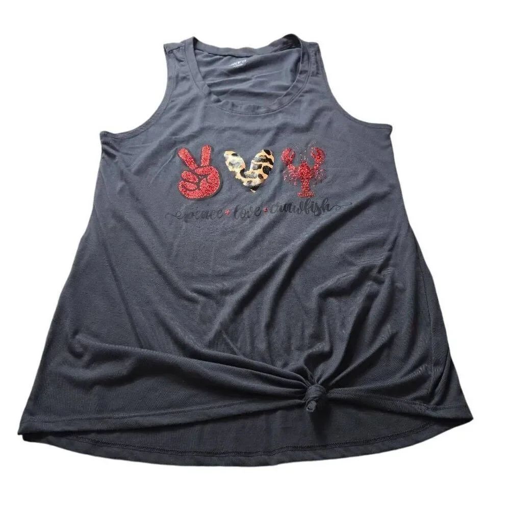 BCG Peace Love Crawfish Woman tank top L